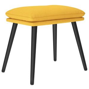 vidaXL Fu&szlig;hocker Senfgelb 45x29,5x35 cm Stoff