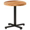 vidaXL Bistrotisch Rund &Oslash;70x75 cm Akazie Massivholz