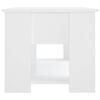 vidaXL Couchtisch Wei&szlig; 79x49x41 cm Holzwerkstoff