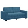 vidaXL 2-Sitzer-Sofa Blau 140 cm Samt