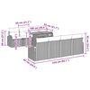 vidaXL Garten-Sofa-Set mit Kissen 7 pcs Beige und Hellgrau