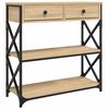 vidaXL Konsolentisch Sonoma-Eiche 75x28x75 cm Holzwerkstoff