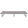 vidaXL Klappliege Grau Stahl