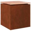 vidaXL Gartenbank 1 -Seater 40 x 40 x 43 cm Rostig Quadratisch