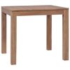 vidaXL Esstisch Massivholz Teak mit Nat&uuml;rlichem Finish 82x80x76 cm