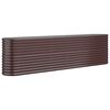 vidaXL Hochbeet Verzinkter Stahl 260x40x68 cm Braun