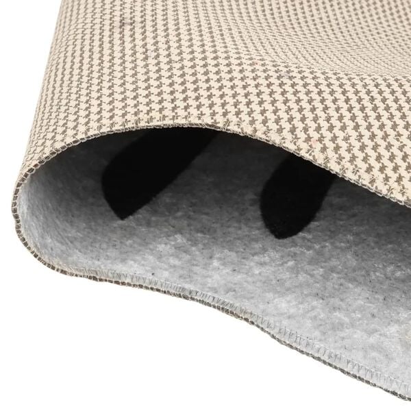 vidaXL Teppich Schwarz Wei&szlig; 120x170 cm Zebramuster Waschbar Rutschfest