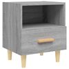 vidaXL Nachttisch Grau Sonoma 40x35x47 cm