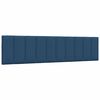 vidaXL Bett mit Matratze "Hanko" Blau 200x200 cm Stoff