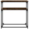 vidaXL Konsolentisch Räuchereiche 75x35,5x75 cm Holzwerkstoff