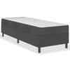 vidaXL Boxspring-Bettgestell Grau Stoff 90x200 cm