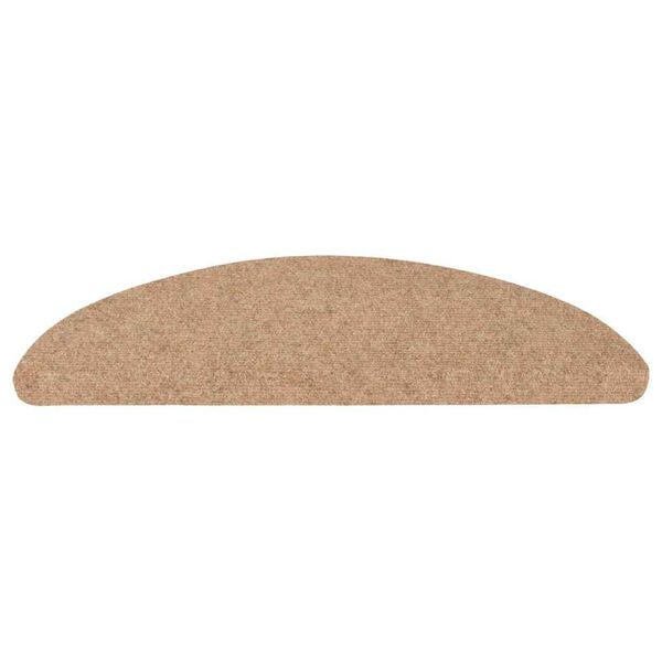 vidaXL Stufenmatten Selbstklebend 30 Stk. Beige 56x17x3 cm