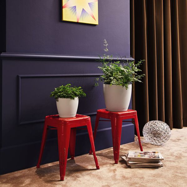 LECHUZA Pflanzgefäß CLASSICO Color 18 ALL-IN-ONE Weiß