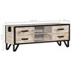 vidaXL TV-Schrank 110x30x41 cm Massivholz Akazie