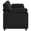 vidaXL 3-Sitzer-Sofa Schwarz 220x77x82 cm Samt