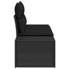 vidaXL Gartensofa Schwarz 123 x 62 x 69cm Poly-Rattan
