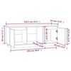 vidaXL TV-Schrank Honigbraun 110,5x35x44 cm Massivholz Kiefer