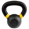 Wonder Core Kettlebell Power Coating 4 kg Schwarz und Gelb