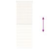 vidaXL Doppelrollo Marmorbeige 85x230 cm Stoffbreite 80,9 cm Polyester