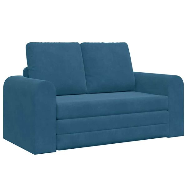 vidaXL Schlafsofa 60cm Blau Samt