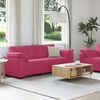 vidaXL 2-teiliges Sofa-Set mit Kissen, weinroter Samt