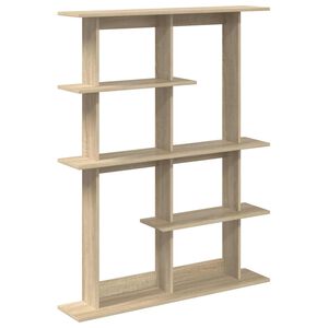 vidaXL Wandregal Sonoma-Eiche 102 x 20 x 130 cm Holzwerkstoff