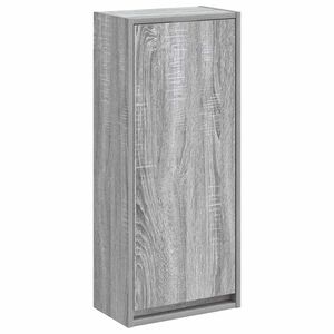 vidaXL Wandmontierte Waschbecken-Vanit&auml;t Grau Sonoma 35 x 20 x 81 cm