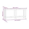 vidaXL Werkbank Schwarz 180x50x80 cm Massivholz Kiefer