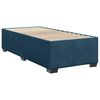 vidaXL Boxspringbett mit Matratze Blau 80x200 cm Samt