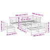 vidaXL 9-tlg. Garten-Sofagarnitur Kiefernholz Impr&auml;gniert