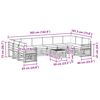 vidaXL Sofagarnituren 11 pcs Natur und Creme Massivholz Akazie
