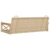 vidaXL H&auml;ngebank Beige 109x62x40 cm Poly Rattan