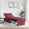 vidaXL Schlafsofa Ausziehbar Weinrot 194 x 50 x 82 cm Stoff