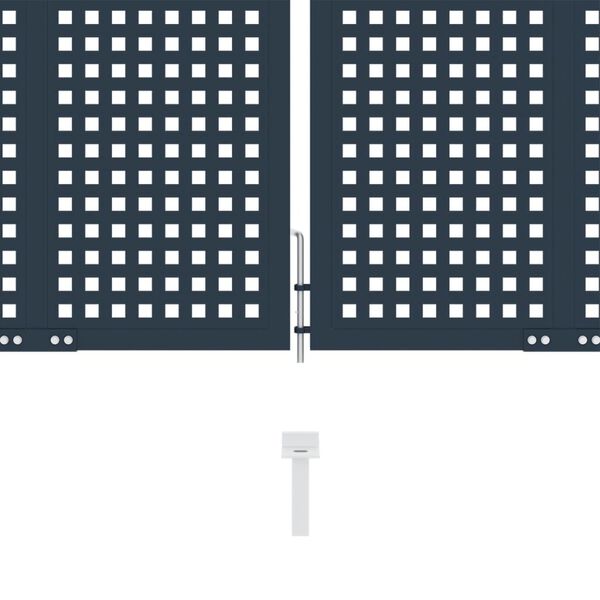 vidaXL Zauntor Anthrazit 404x75 cm Stahl