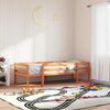 vidaXL Kinderbett Wachsbraun 80x200 cm Massivholz Kiefer
