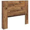 vidaXL Kopfteil mit Regal Altholz 120 x 15 x 103,5 cm Holzwerkstoff
