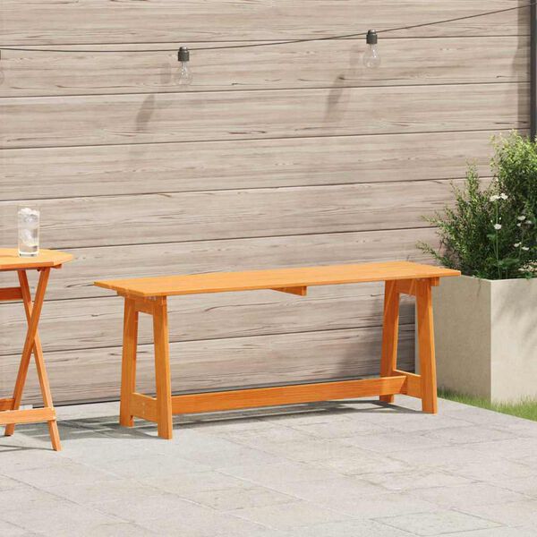 vidaXL Bank Outdoor Braun 119 x 47 x 35 cm Massives Kiefernholz