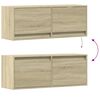 vidaXL TV-Wandschrank mit LED-Beleuchtung Sonoma-Eiche 100x31x35 cm