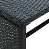 vidaXL Couchtisch Schwarz 70×40×38 cm Poly Rattan