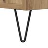 vidaXL Sideboard Artisan-Eiche 34,5 x 34 x 90 cm Verbundholz und Eisen