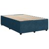 vidaXL Boxspringbett mit Matratze Blau 120x190 cm Samt