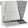 vidaXL Heu Futterspender Silber 71 x 33 x 70 cm Verzinkter Stahl