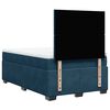 vidaXL Boxspringbett mit Matratze Blau 120x200 cm Samt