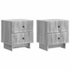 vidaXL Nachttisch 2 pcs Graues Sonoma 43 x 34,5 x 47,5 cm