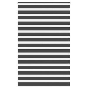 vidaXL Doppelrollo Schwarz 150x230 cm Stoffbreite 145,9 cm Polyester