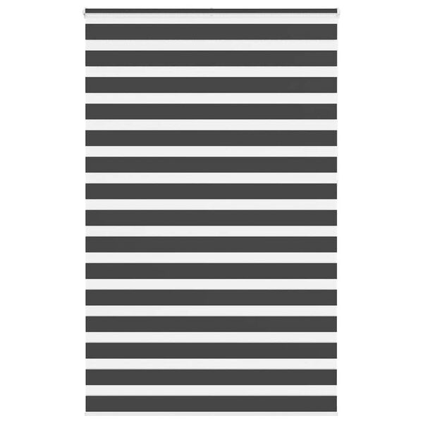 vidaXL Doppelrollo Schwarz 150x230 cm Stoffbreite 145,9 cm Polyester