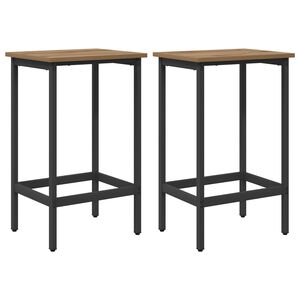 vidaXL Barhocker 2 stk. Artisan-Eiche 40 x 32 x 64 cm Holzwerkstoff