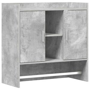 vidaXL Wandregal Wandhalterung Betongrau 80 x 36 x 80 cm Holzwerkstoff