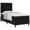 vidaXL Boxspringbett mit Matratze Schwarz 100 x 200 cm Stoff