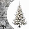 vidaXL K&uuml;nstlicher Weihnachtsbaum mit Weihnachtskugel 120 cm 150 LEDs
